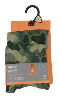 Nové - Khaki army žebrované thermo spodní triko + kalhoty F&F