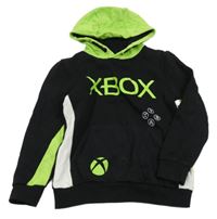 Čierno-limetková mikina s logem X-box a kapucňou George