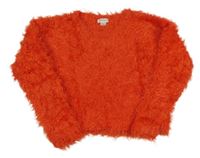 Červený chlpatý sveter River Island