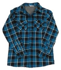 Tyrkysovo-černá kostkovaná košile Yigga 