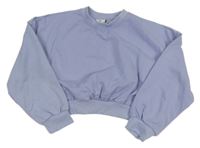 Levandulová crop oversize mikina Y.F.K.