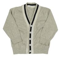 Sivo-čierno-biely prepínaci sveter Shein