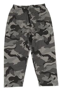 Sivo-tmavosivé army tepláky