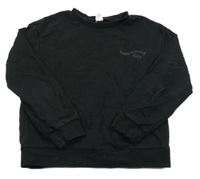 Čierna mikina s medvedíkom Shein