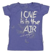 Fialové tričko s nápisem Name it 