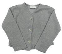 Sivý rebrovaný prepínaci crop sveter Jeff&Co.