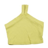 Biely rebrovaný crop top Shein