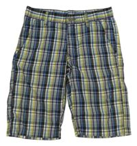 Barevné kostkované plátěné kraťasy C&A