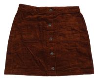 Hnedá menšestrová prepínaci sukňa Next