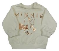Smotanová oversize mikina s Minnií Disney