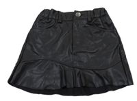 Čierna koženková sukňa H&M