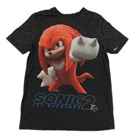 Černé tričko s Knucklesem - Sonic