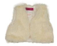 Smetanové kožešinové podšité bolérko