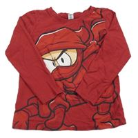 Tmavočervené tričko s NINJAGO dopodopo