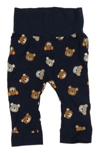 Tmavomodré tepláky s medvedíkmi dopodopo