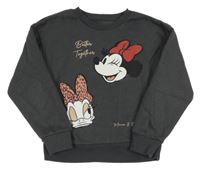 Tmavosivá mikina s Minnie a Daisy PRIMARK