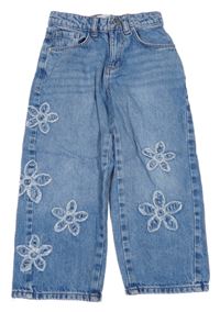 Modré šisované skater rifle s květy Denim Co.