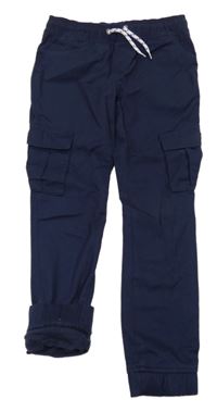 Tmavomodré cargo cuff podšité rifle C&A
