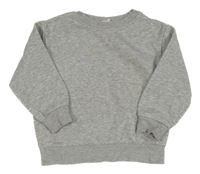 Sivá melírovaná mikina H&M