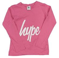 Ružové tričko s logom Hype