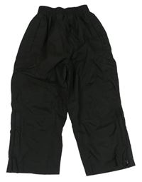 Čierne šušťákové nohavice