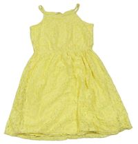 Žlté krajkované šaty H&M