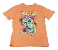 Oranžové tričko s Avengers Primark