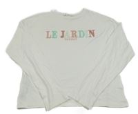 Smetanové triko s nápisem Mango