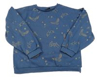 Tmavomodrá mikina s obrázky - Harry Potter Tu