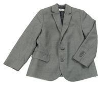 Sivé melírované slávnostné sako