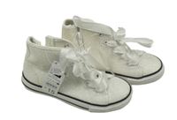 Nové - Smetanové třpytivé kotníkové tenisky Dunnes vel. 30