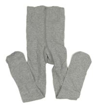 Šedé melírované žebrované punčocháče M&S