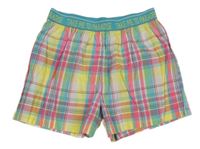 Barevné kostkované lehké kraťasy Yigga