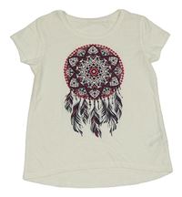 Biele tričko s lapačem snů C&A