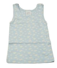 Svetlomodré tielko s mraky