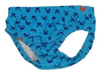 Modré chlapčenské plenkové plavky s krabmi