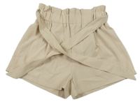 Béžové kraťasy s páskem Shein