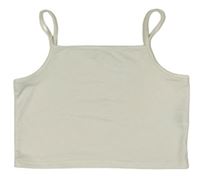 Biely crop top Shein