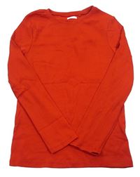 Červené rebrované tričko Next