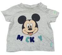 Sivé tričko s Mickeym zn. Disney