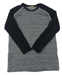 Sivo-čierne funkčné spodné tričko Pocopiano