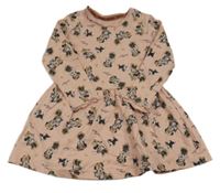 Starorůžové vzorované bavlněné šaty s Minnie C&A