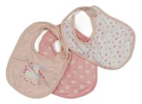 3x růžovo-bílý bryndák 