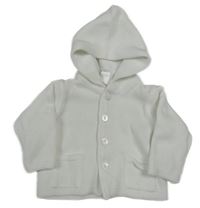 Biely prepínaci sveter s kapucňou C&A