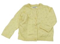 Žltý perforovaný prepínaci ľahký sveter F&F