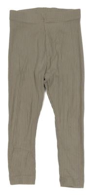 Sivé rebrované legíny George