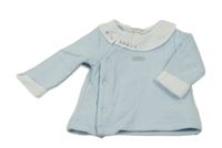 Modrá ľahká zavinovací ľahká mikina