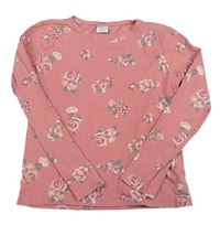 Staroružové kvetované tričko zn. Page