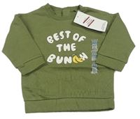 Khaki mikina s nápisem M&S