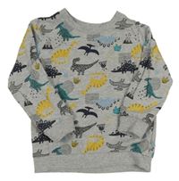 Sivá mikina s diny Matalan